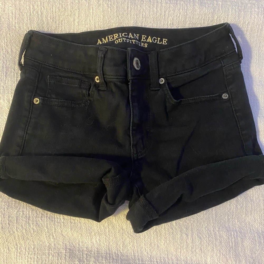 black american eagle shorts